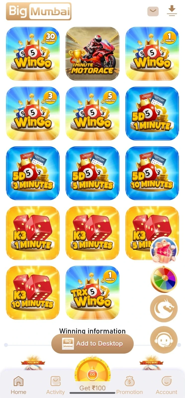 Big Mumbai Game Real Earning App